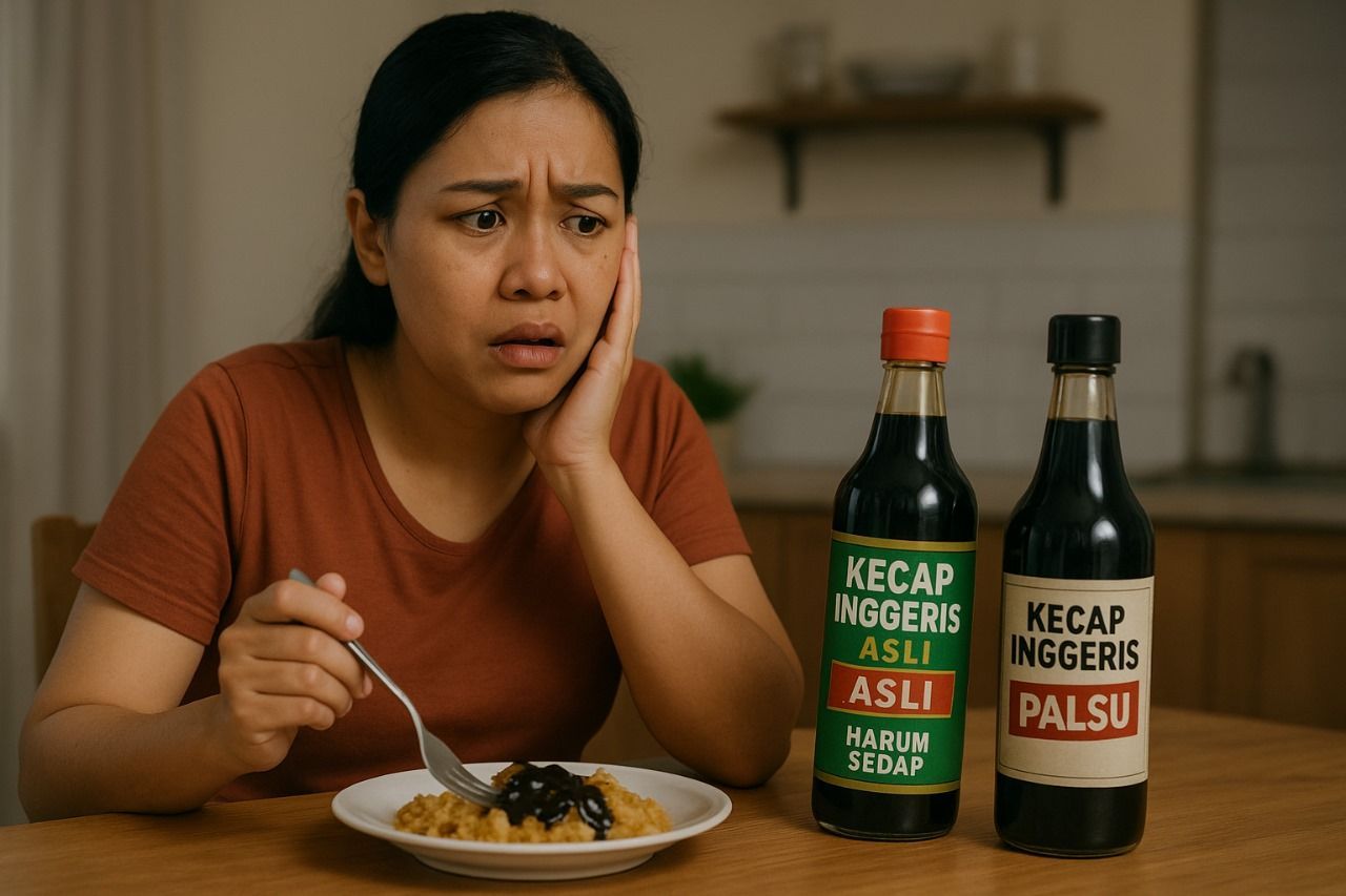Agar Keluarga Aman, Penting Para Ibu Tahu Bedanya Kecap Inggris Palsu dan Asli image